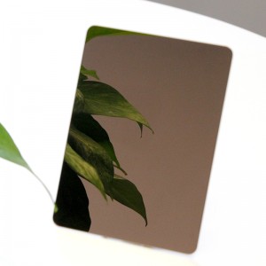 Brown mirror stainless steel-304 316 stainless steel mirror sheet metal-Hermes steel