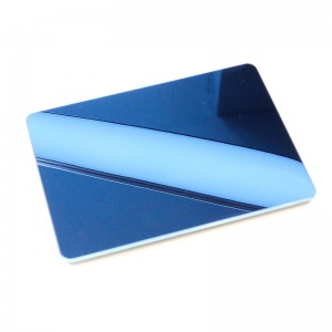 Mirror Polished Stainless Steel-Sapphire blue 304 grade color stainless steel plate-Hermes steel