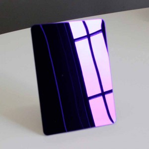 purple mirror colored stainless steel sheet-304 mirror stainless steel sheet suppliers-Hermes steel