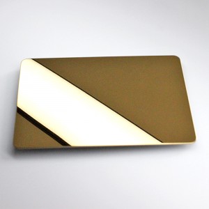 SUS 316 0.8mm 8K mirror finish 316 anti fingerprint stainless steel sheet for decoration corridor wall panels