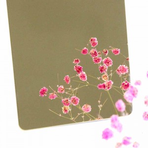 champagne gold mirror metal sheet-304 stainless steel sheet-Hermes steel