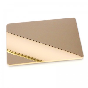 yellow rose mirror stainless steel sheet-304 Stainless Steel Sheet #8 Mirror Polished Finish Stainless Steel Sheet-Hermes steel