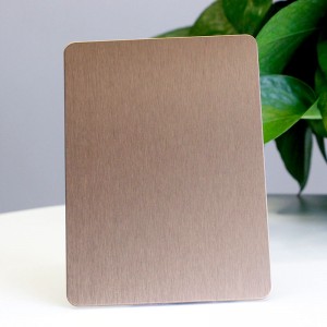 201 304 316 430 Green Golden Blue Brown Brushed No.4 Stainless Steel Sheet Hairline