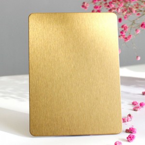 201 304 316 430 Green Golden Blue Brown Brushed No.4 Stainless Steel Sheet Hairline