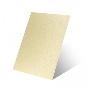 Yellow Rose Stainless Steel Sheet 304 #4 Brushed Finish – hermes steel