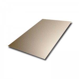 Champagne Gold Decorative Color Stainless Steel Bead Blast Sheets – hermes steel