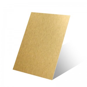 champagne gold brushed no.4 stainless steel sheet prices – Hermes steel