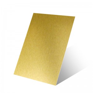 304 Stainless Steel Sheet #4 Brushed Finish golden stainless steel sheet – Hermes steel